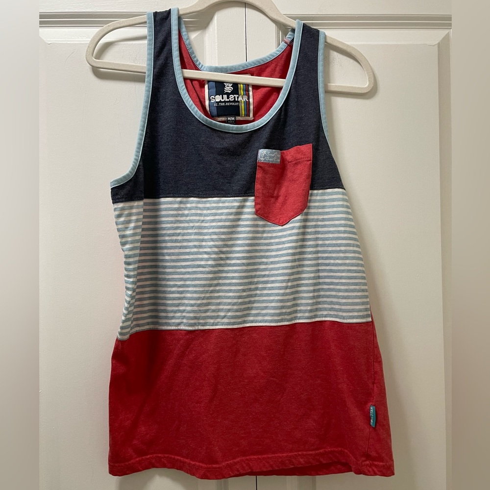 Retro Rare Soul Star Men’s Medium Tank Top ‘Soul Star Sail Crew’